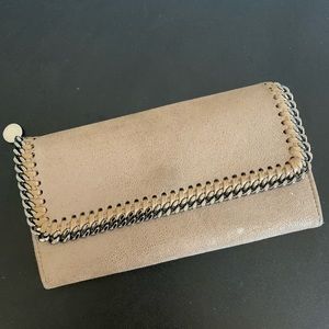 Stella McCartney Butter Cream Tan Falabella Continental Wallet